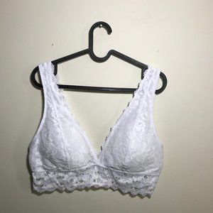 White lace bralette